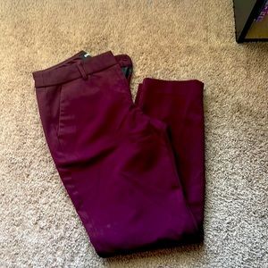 Cute Maroon Express Ankle Pants